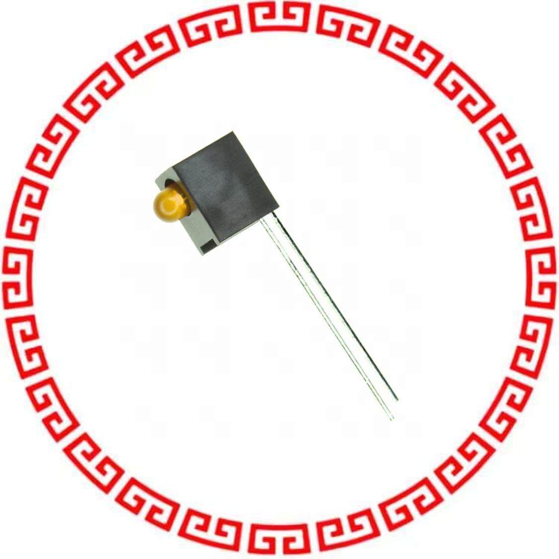 HLMP-1401-D00A1 LED 3MM GAP DIFF YLW RA HOUSING