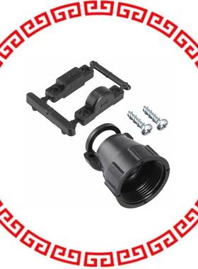 213904-1 CONN BACKSHELL W/CLAMP SZ 17 BLK