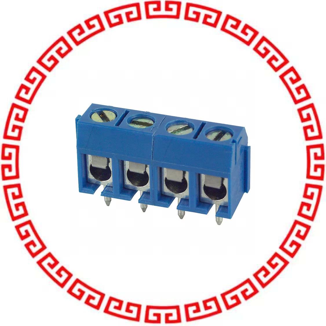 ED500/4DS TERMINAL BLOCK 5MM 4POS PCB