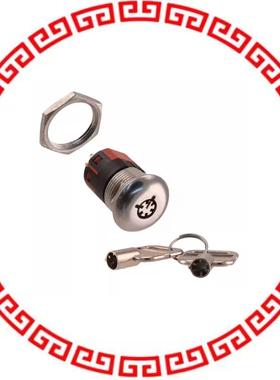 Y2011U2V203NQ SWITCH KEYLOCK 2POS DPDT 4A 125V