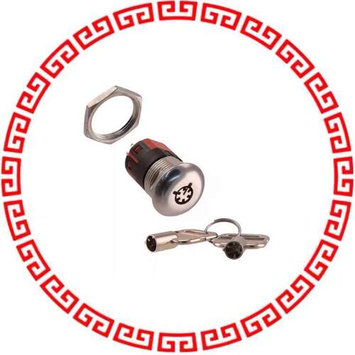 Y2011U2V203NQ SWITCH KEYLOCK 2POS DPDT 4A 125V