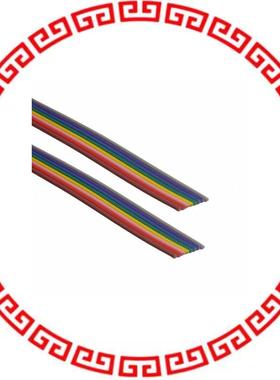 AWG28-08/F-1/300 CBL RIBN 8COND 0.039 MULTI 300'