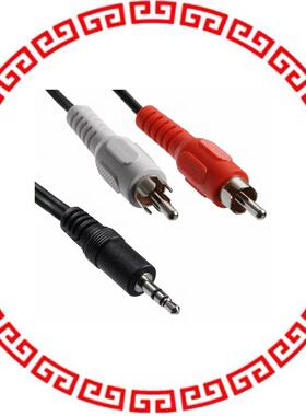 AK243-10 CABLE 3.5MM STER-2RCA MALE 10M
