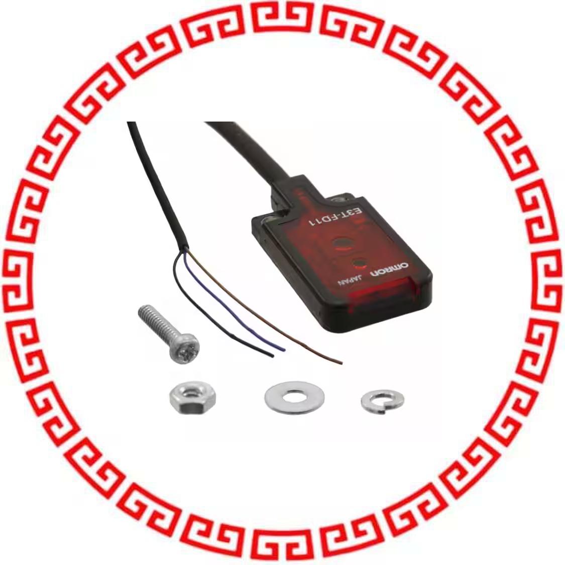 E3T-FD11 SENS OPTO 5MM-30MM PREWIRED FLAT