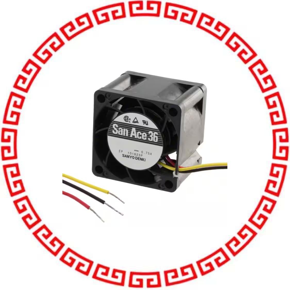 9GV3612P3J03 FAN 36X28MM 12VDC VANE TACH,PWM