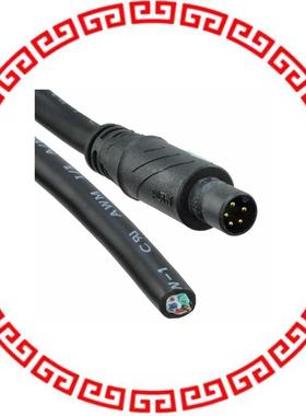 Q8U-05AMMM-QL8A01 CBL MALE TO WIRE LEAD 5POS 3.28'