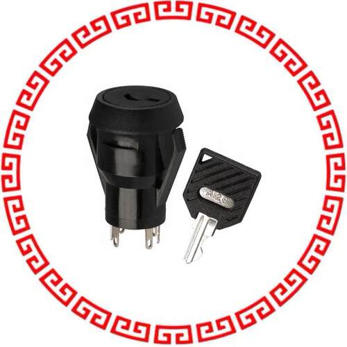 P10113TCM03Q22 SWITCH KEYLOCK 2POS SPDT 4A 125V