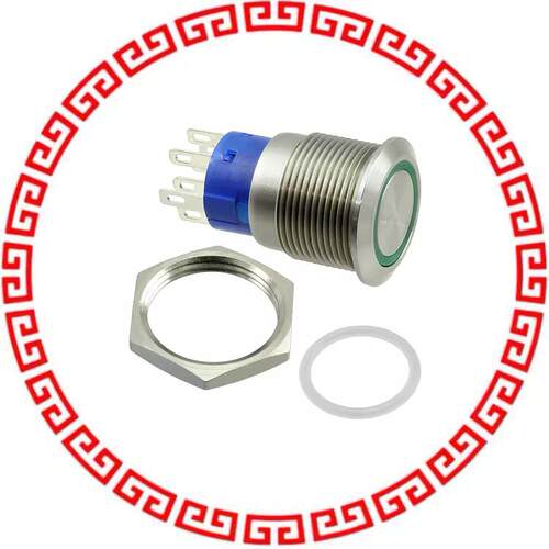 AV1921E612Q04 SWITCH PUSHBUTTON DPST 3A 250V
