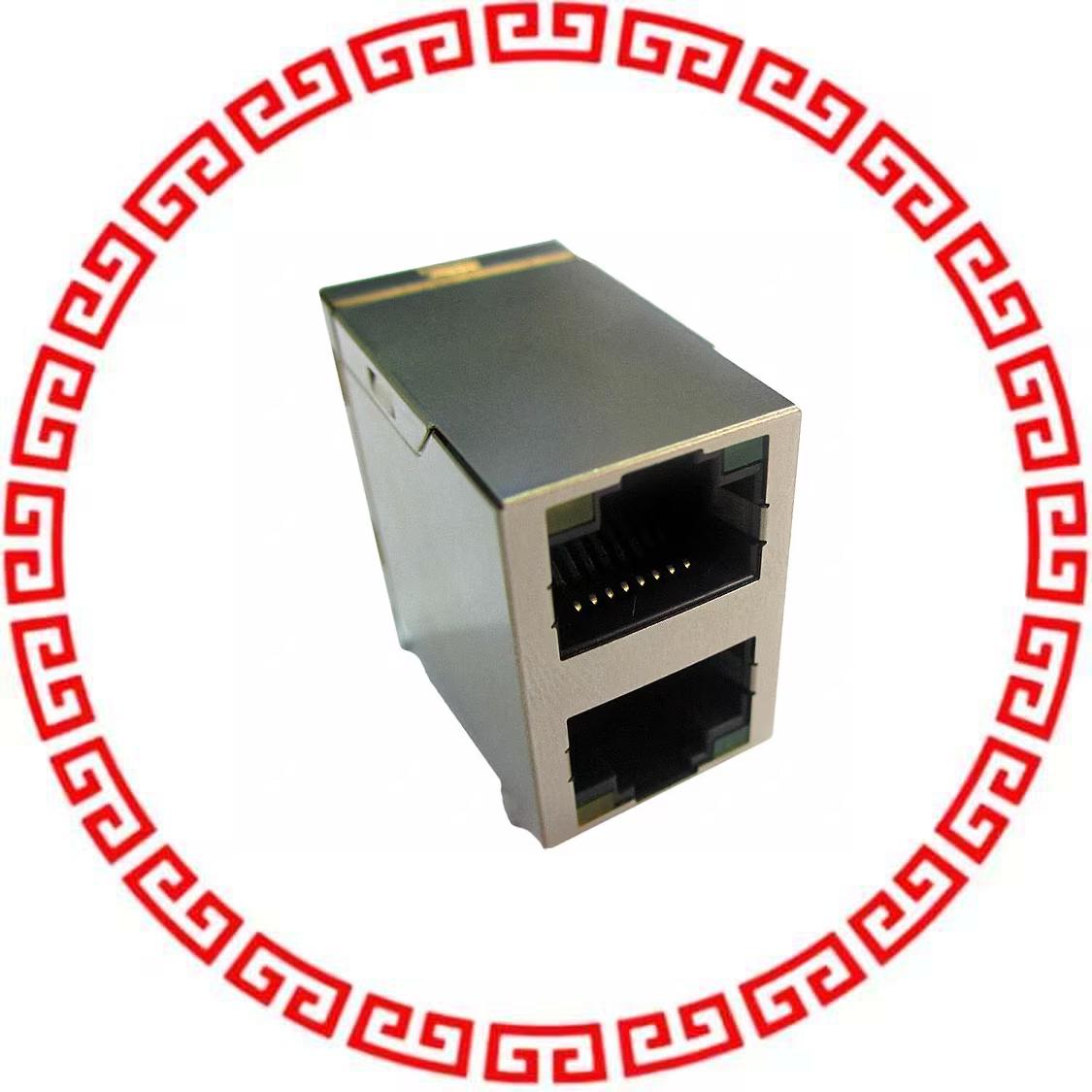 ARJ21A-MBSD-A-B-EMU2 CONN MAGJACK 2PORT 100 BASE