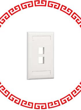 NK2FIGY FACEPLATE SNGL GANG 2PORT BLK