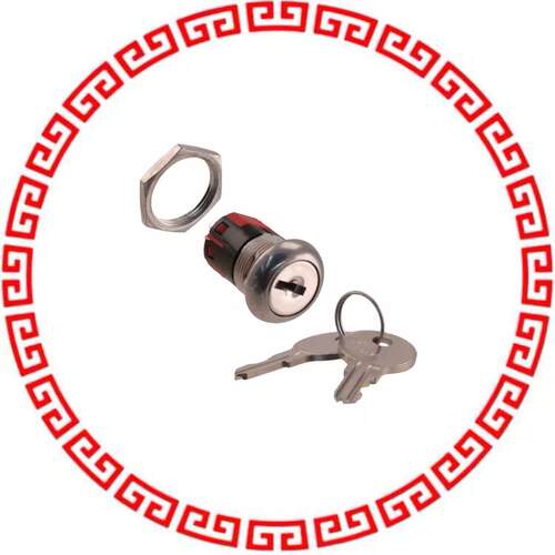 Y201132C201NQ SWITCH KEYLOCK 2POS DPDT 4A 125V