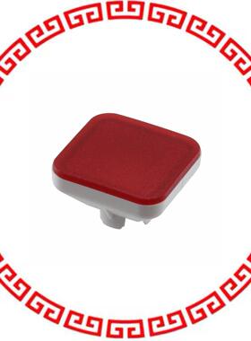 70-921.2 LENS RED 15,4X15,4 PLASTIC TRANS