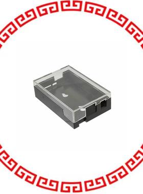 1555 BOX PLSTC BLACK/CLR 3.6