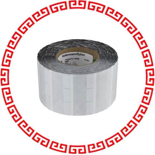 TAG22T3-100B WH SELF-LAM VINYL 1X.5X1.43