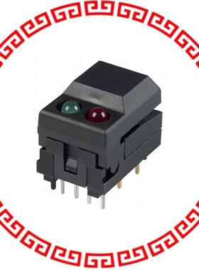5501MBLKREDGRN SWITCH PUSH SPDT 0.3A 12V