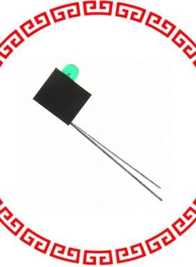 HLMP-1640-B00A1 LED 3MM 5V GAP GREEN RA HOUSING