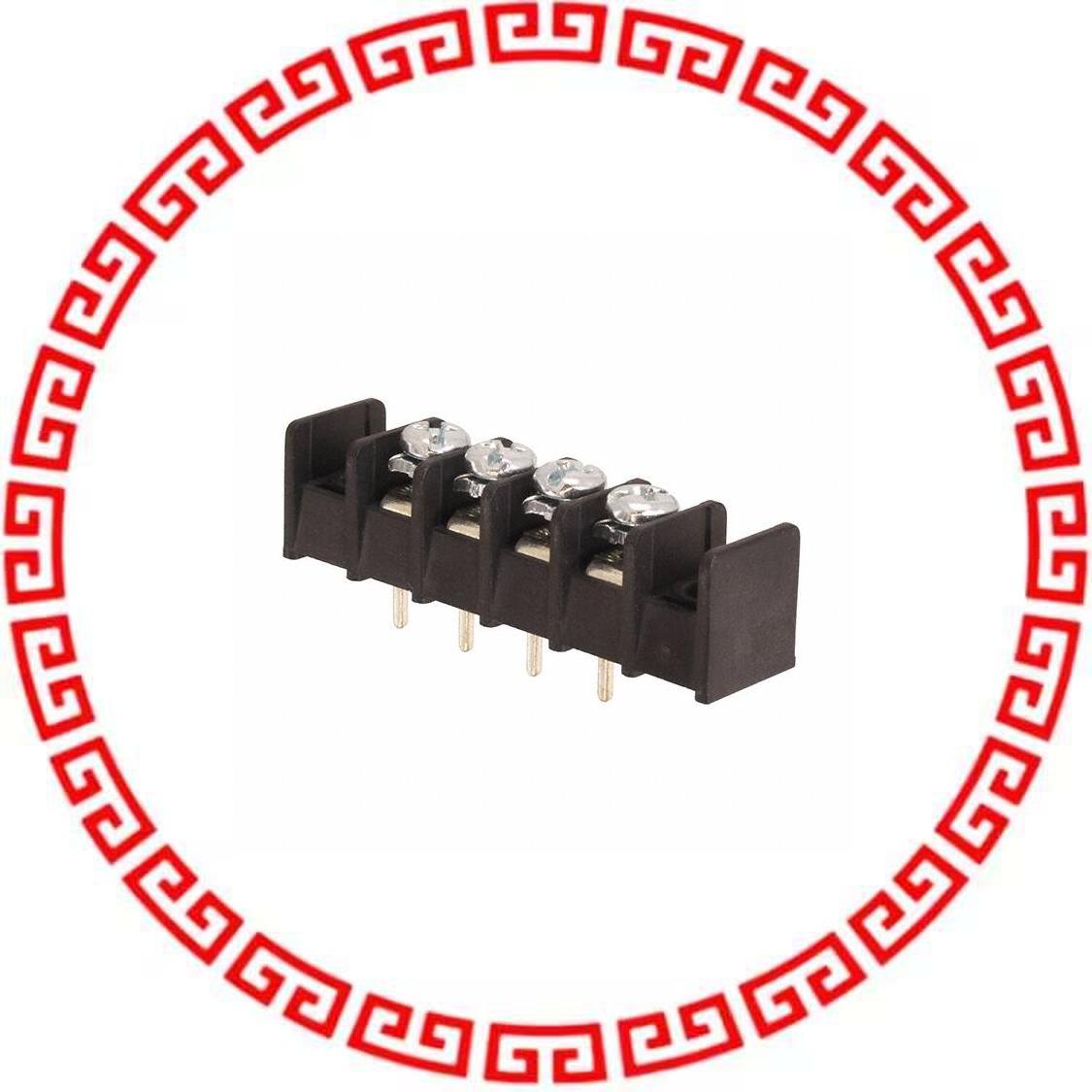 4DB-P208-04 CONN BARRIER STRIP 4CIRC 0.325