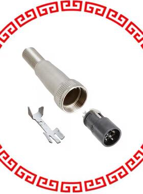 SL405MX CONN PLUG MALE 5POS SILVER SLDR