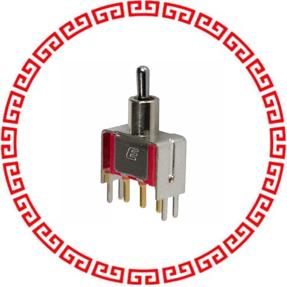 100SP1T2B4VS2RE SWITCH TOGGLE SPDT 0.4VA 20V