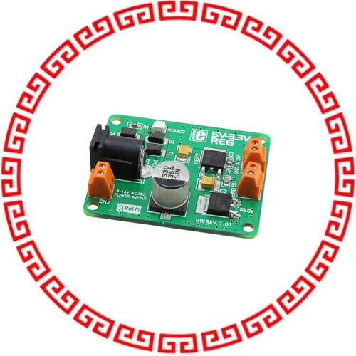 MIKROE-192 BOARD VREG LM7805 MC33269DT-3.3