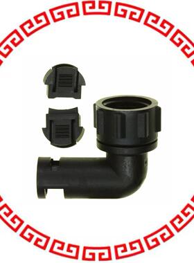 1445771-1 CONN BACKSHELL W/CLAMP SZ8 BLACK