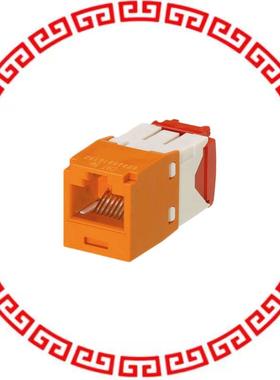 CJ5E88TGOR-24 MINI-COM MODULE, CAT 5E, UTP, 8