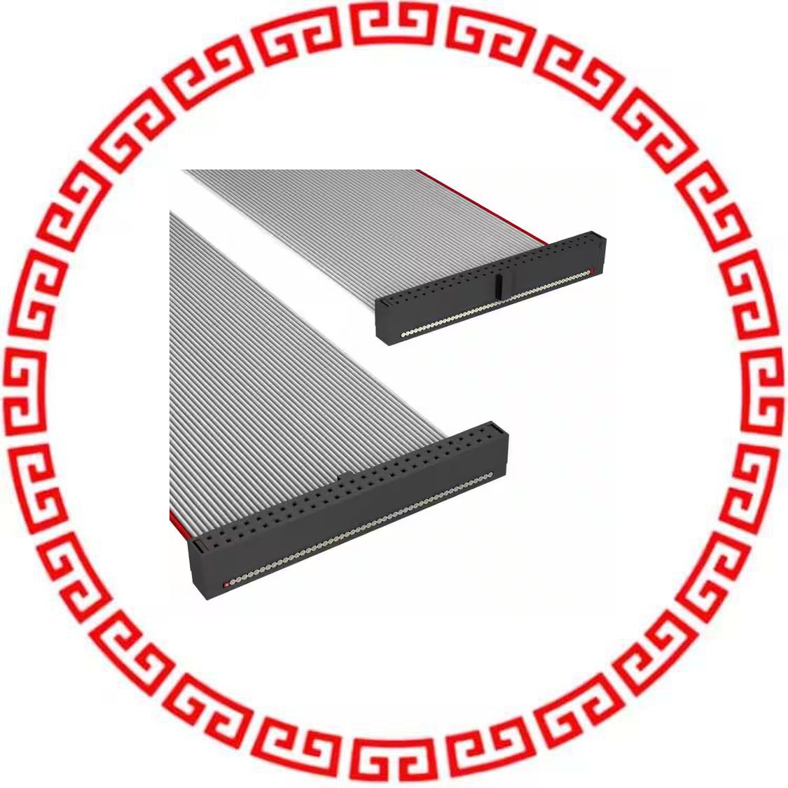 TCSD-25-D-12.00-01-N CABLE ASSEM 2MM 50POS F-F 1