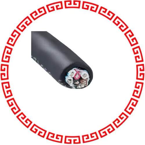 25493 BK005 MULTI-PAIR 6COND 24AWG BLK 100'