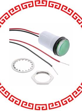 PML50GFVW LED GREEN ROUND PANEL MOUNT