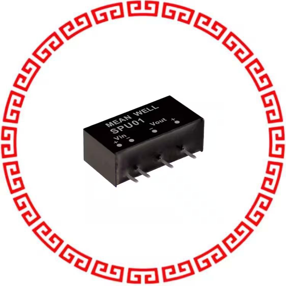 SPU01M-12 DC DC CONVERTER 12V 1W