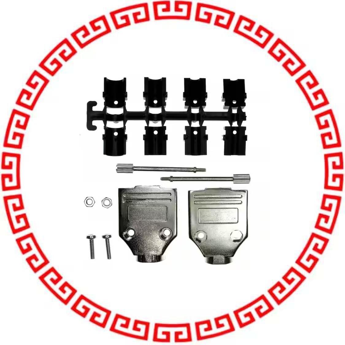 970-009-020R121 BACKSHELL DB9 METALIZED PLASTIC