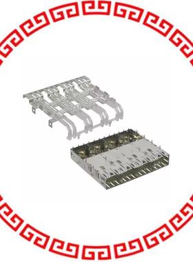 1761008-3 CONN SFP CAGE 1X4 W/LIGHT PIPE