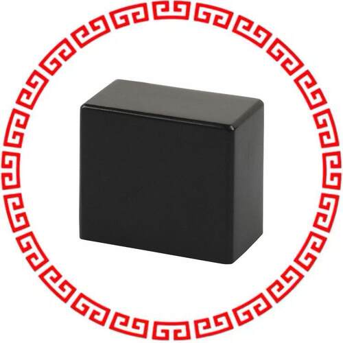 PE BK CAP KEYSWITCH RECTANGULAR BLACK