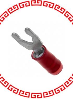 52929 CONN SPADE TERM 16-22AWG #6 RED