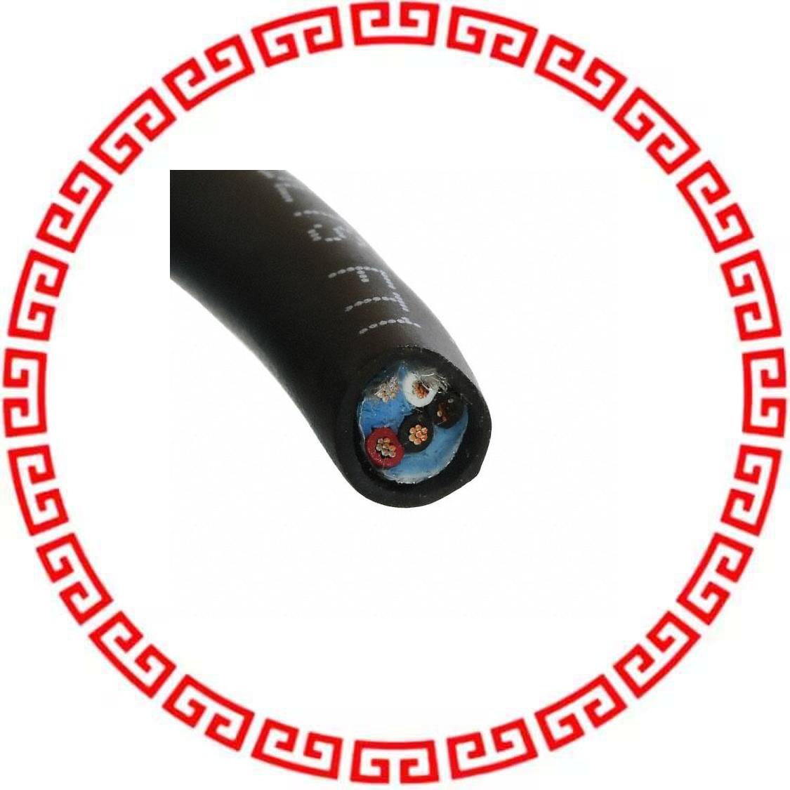 25452 BK005 MULTI-PAIR 4COND 20AWG BLK 100'