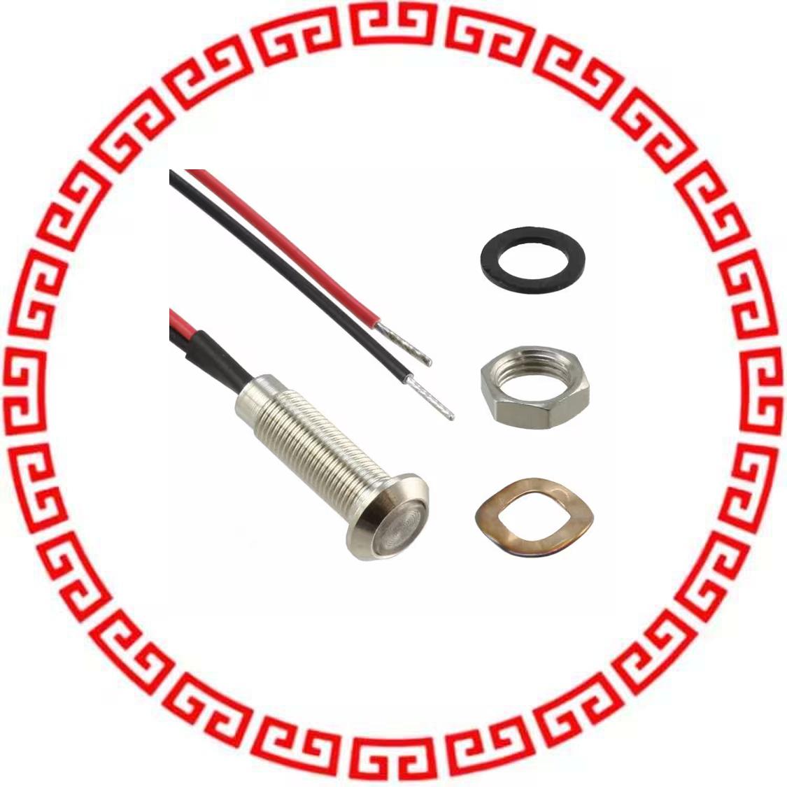 PM5-B5G28V PANEL MOUNT ASSEM 5MM GREEN