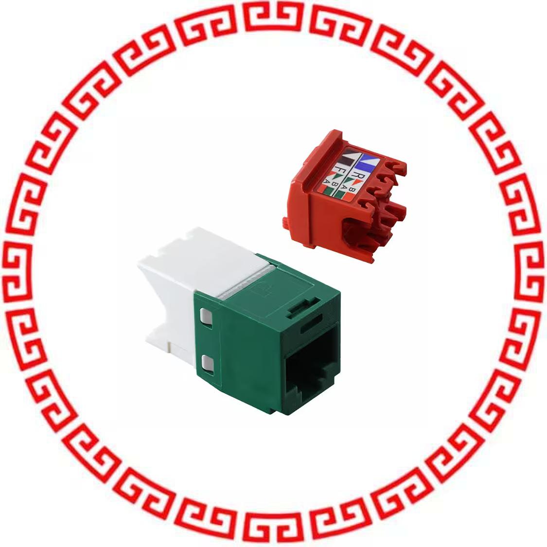 CJ5E88TGGR-24 CATEGORY 5E, RJ45, 8-POSITION, 8