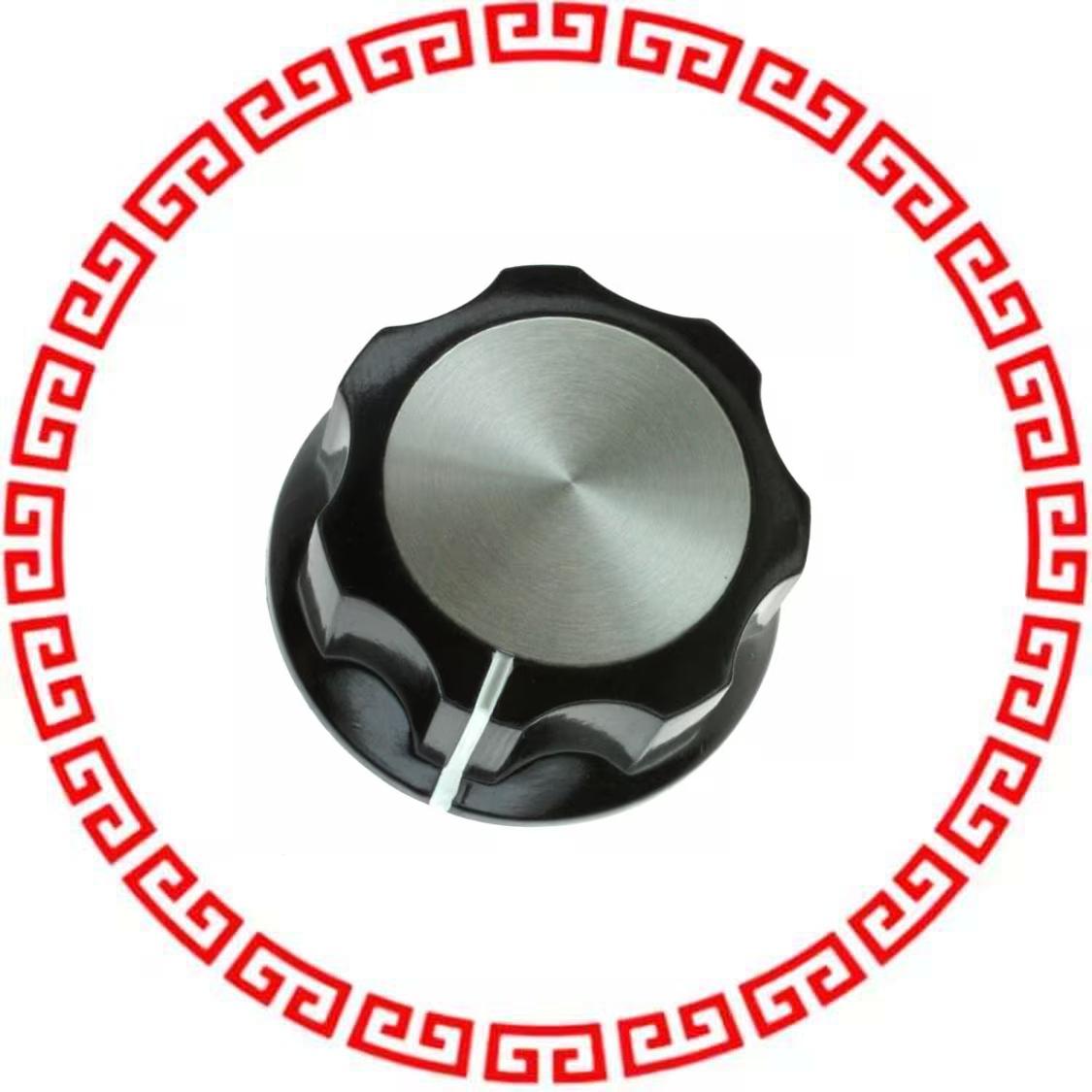 PKES120B1/4 KNOB FLUTED W/SKIRT 0.250