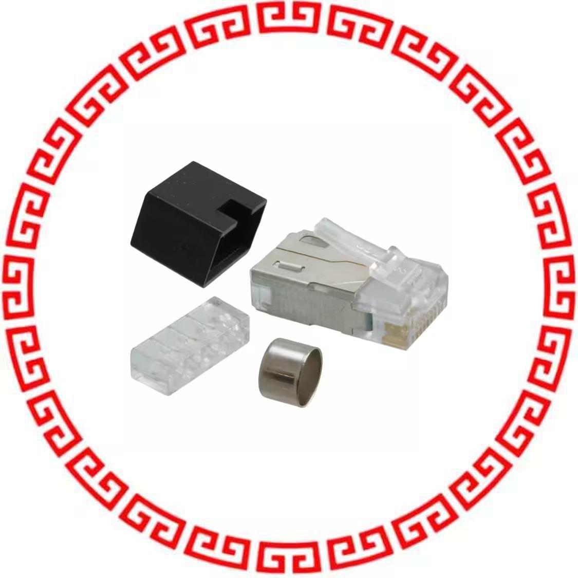 943-SP-370808SM2-A264 CONN MOD PLUG 8P8C SHIELDE