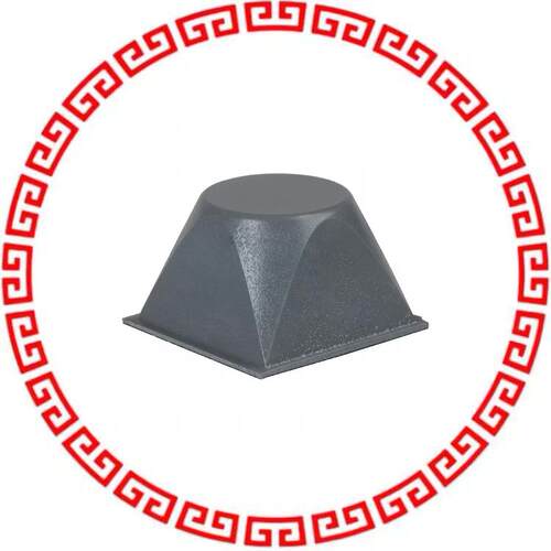 SJ-5514 (GRAY) BUMPER SQU 0.81L X 0.81W GRY