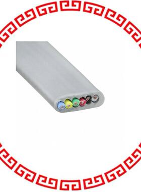 1606 SL021 CABLE MOD FLAT 6COND SLVR 1000'