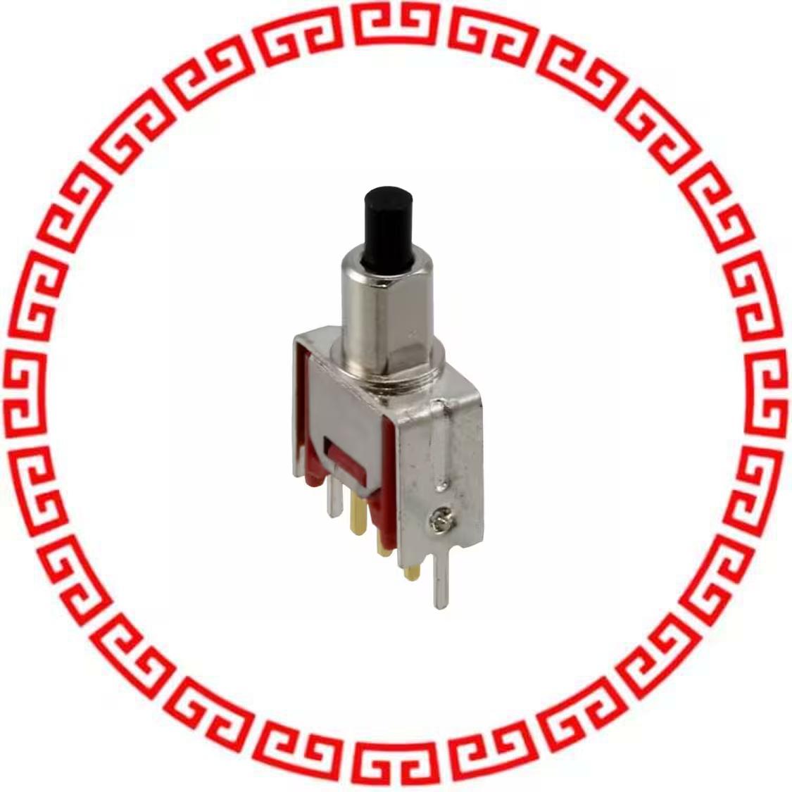 800SP8B6VS2RE SWITCH PUSH SPDT 0.4VA 20V