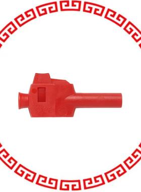 73091-2 CONN BANANA PLUG SLDRLES RED