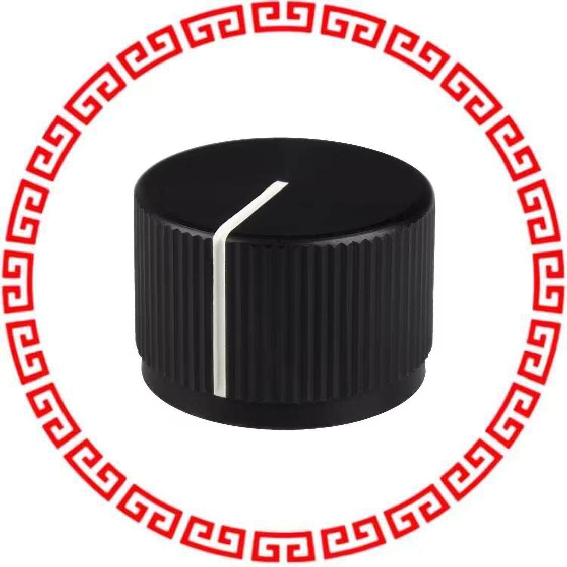 JD-90-4-5 KNOB KNURLED 0.250 METAL