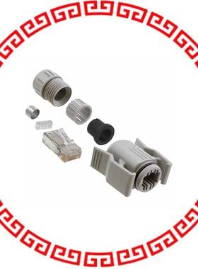 1689475 CONN MOD PLUG HSG RJ45 GRAY