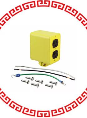 1301370088 OUTLET BOX 2-DUPLEX 5-15 PORTBLE