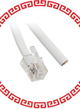 AT-S-26-4/4/W-7-OE CABLE MOD 4P4C PLUG-CABLE 7'