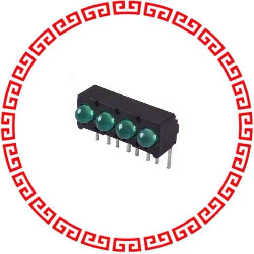5360F5 LED GREEN T-1 QUAD RT ANG PCB