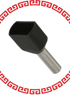 FTD78-12-D FERRULE INS TWIN 16AWG BK 21/32