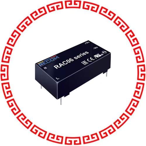 RAC06-05DC AC/DC CONVERTER +/-5V 6W